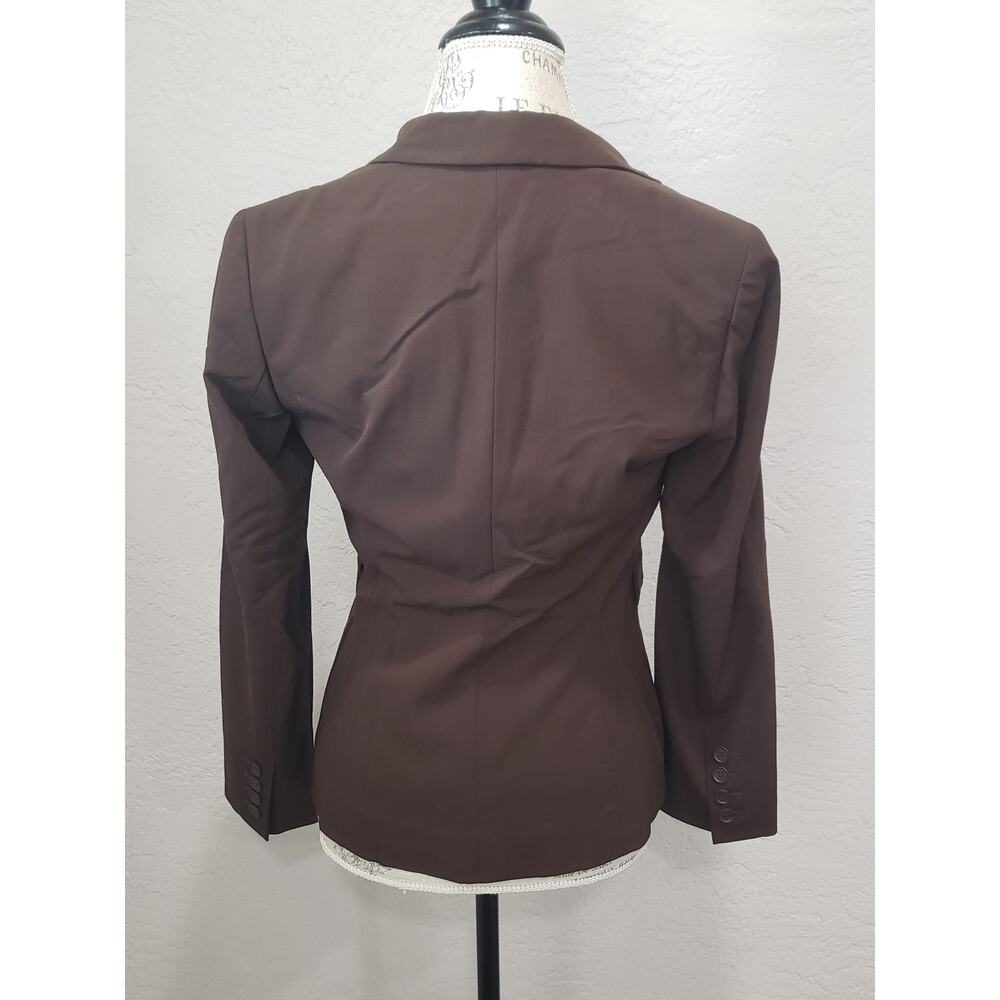 Ann Taylor Loft Solid Brown Single Button Up Long… - image 3